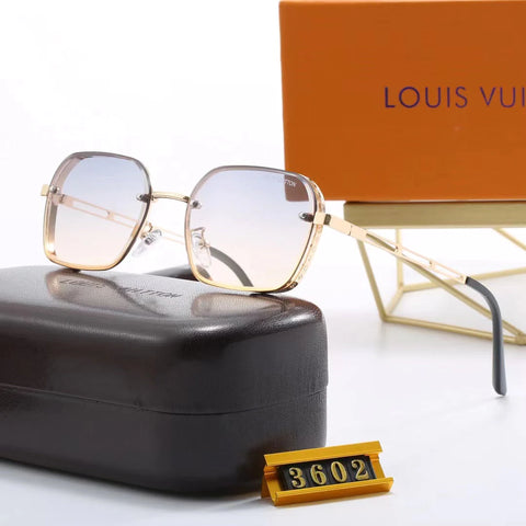 5-color fashion four-leaf clover letter hollow temple sunglasses