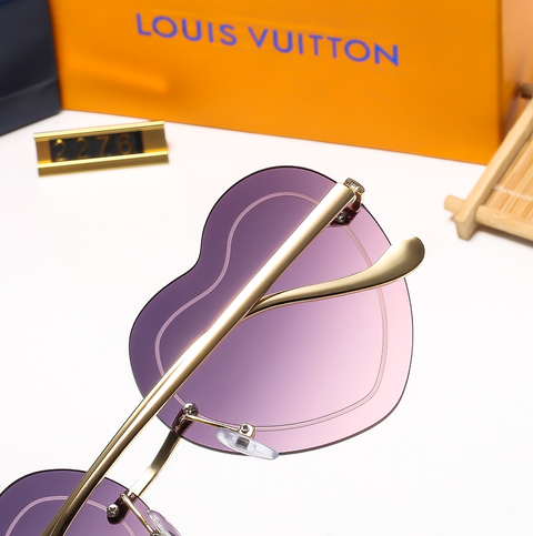 5-color fashion heart temple sunglasses