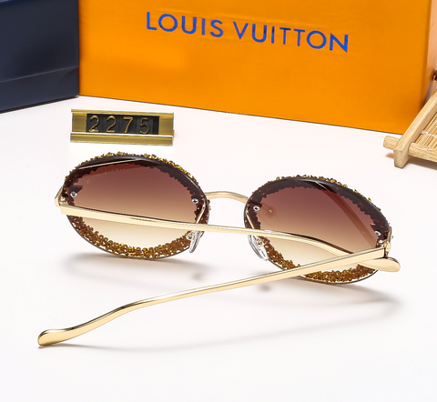 4 color fashion round temple flat glasses