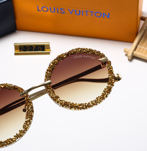 4 color fashion round temple flat glasses