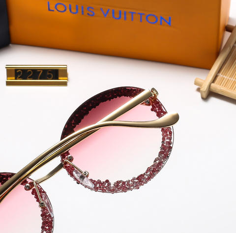 4 color fashion round temple flat glasses