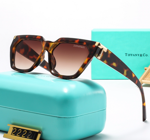 6 color simple hollow square glasses