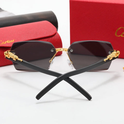 5-color fashionable CAR letter flat sunglasses
