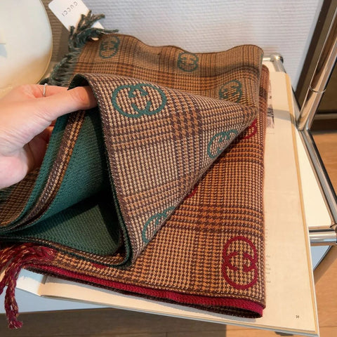 Premium Double-sided Cashmere Fringed Scarf