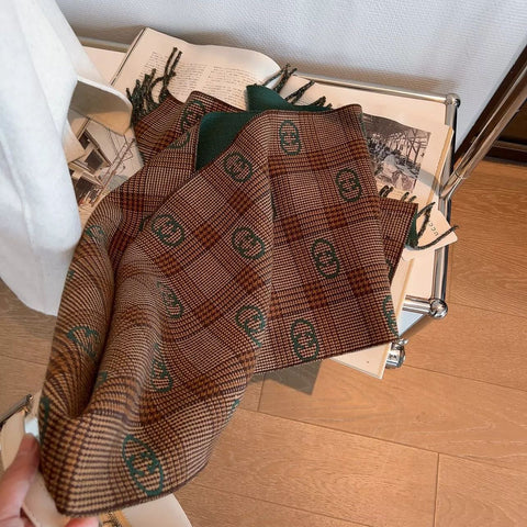 Premium Double-sided Cashmere Fringed Scarf